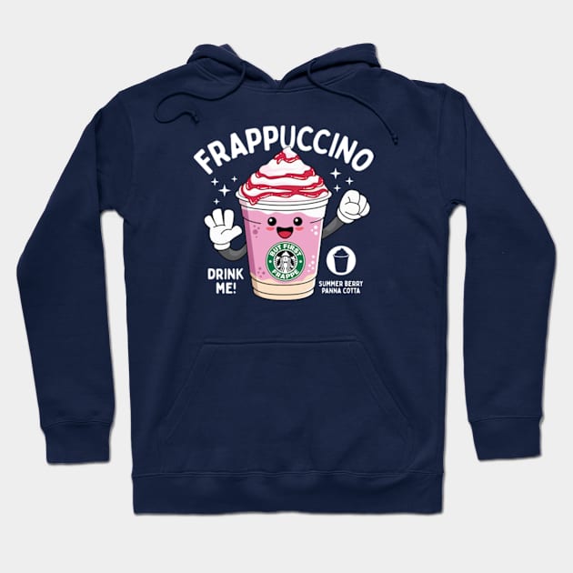 Summer Berry Panna Cotta Blended Beverage for Coffee lovers Hoodie by spacedowl